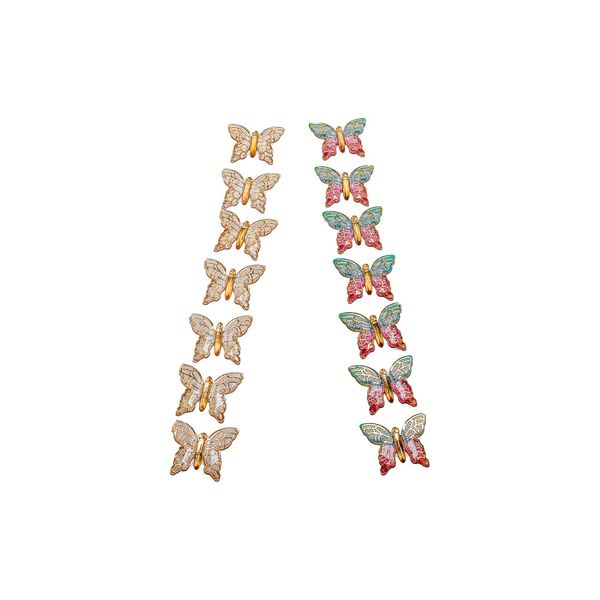 Aplique Adesivo Borboleta Metalizada com 7 Unidades Cores Diversas - Item Sortido Aplique Adesivo Borboleta Metalizada com 7 Unidades Cores Diversas - Item Sortido