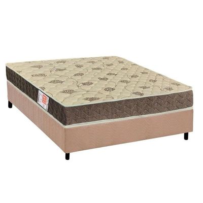 Conjunto Box Viúva: Colchão Espuma Orthoflex D33 Comfortpedic + Base Crc Suede Clean (128x188)
