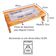 Lareira de Mesa Portátil Ecológica Inox a Álcool 39x16,5x6cm