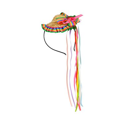 Tiara Chapéu Junino Le 8cm - Item Sortido