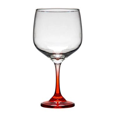 Taça para Gin Tônica com Haste Vermelha Ruvolo 705ml