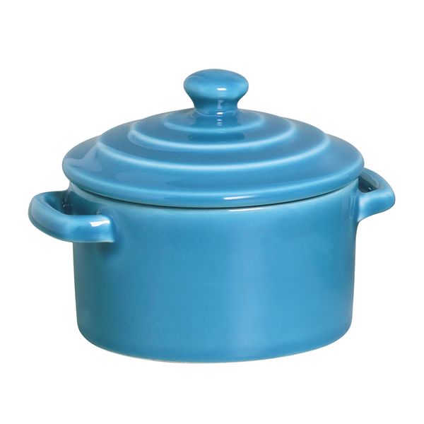 Mini Caçarola de Cerâmica Scalla Azul 250ml