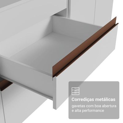 Armário De Cozinha Compacta 190cm Reims Madesa 08 Branco