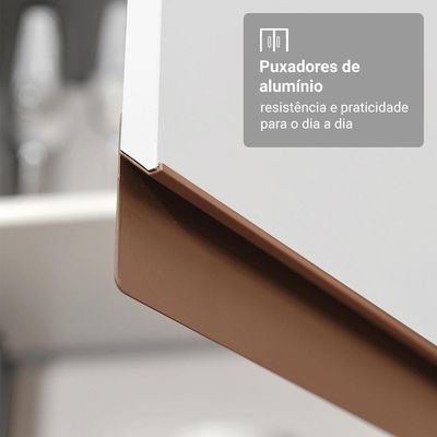 Armário De Cozinha Compacta 190cm Reims Madesa 08 Branco