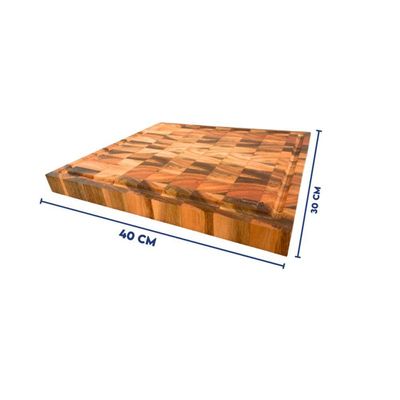 Tábua Para Churrasco Invertida com Faca Kort 40x30cm