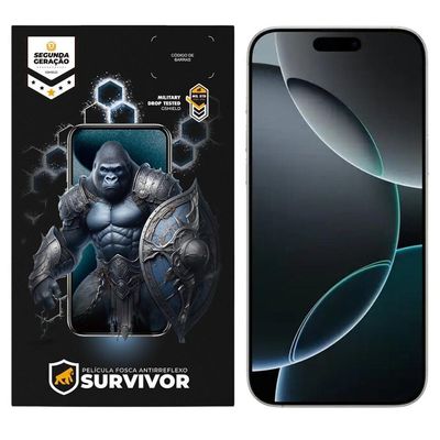 Película Para Iphone 16 Pro Com Aplicador - Survivor Fosca - Gshield