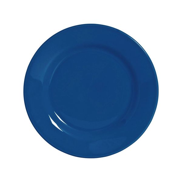 Prato Raso em Cerâmica Scalla Standard Azul 25cm