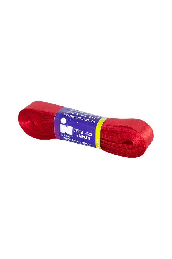 Fita de Cetim Nº03 15mm Peça com 10m Vermelho