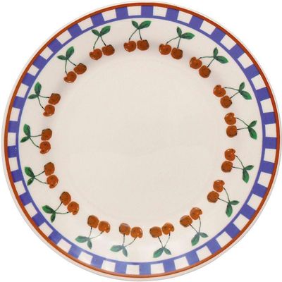 Jogo Pratos Raso Jantar 12pçs 12 Pessoas Jardim Cerejas 26cm