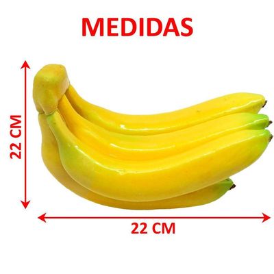 Kit 2 Abacaxi Tropical Maço Bananas Enfeite Fruta Em Isopor