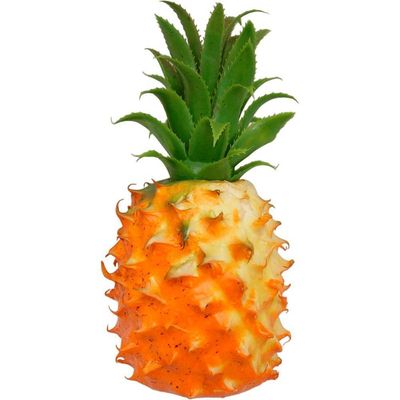Kit 2 Abacaxi Tropical Maço Bananas Enfeite Fruta Em Isopor