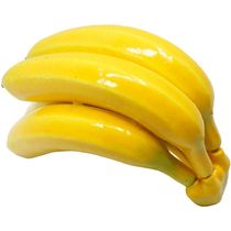 Kit 2 Abacaxi Tropical Maço Bananas Enfeite Fruta Em Isopor