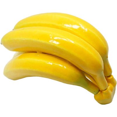Kit 2 Abacaxi Tropical Maço Bananas Enfeite Fruta Em Isopor