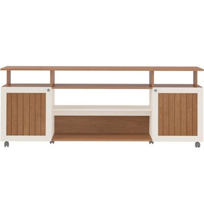 Rack De Sala Para Tv 75 Artely Ipanema Cinamomo Off White