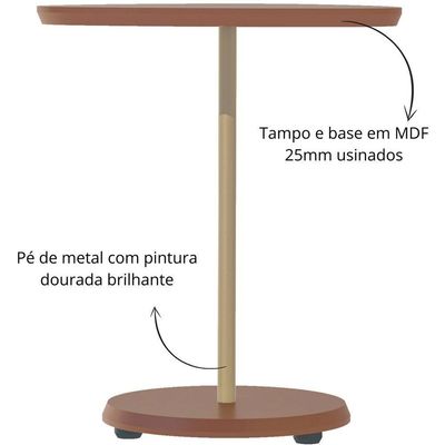 Mesa De Apoio Bel Alta Terracota