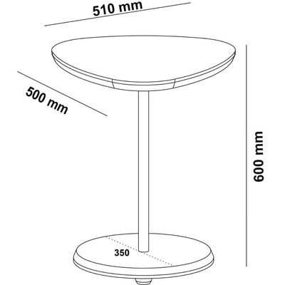 Mesa De Apoio Bel Alta Terracota