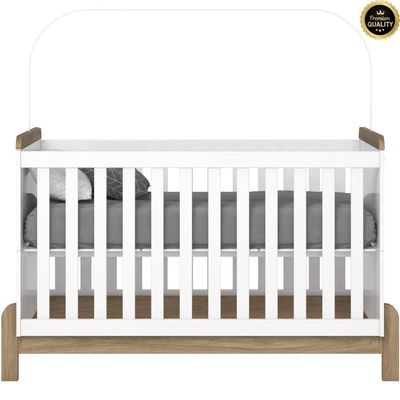 Berço Mini Cama 2 Em 1 Ternura Branco Jequitibá Hp