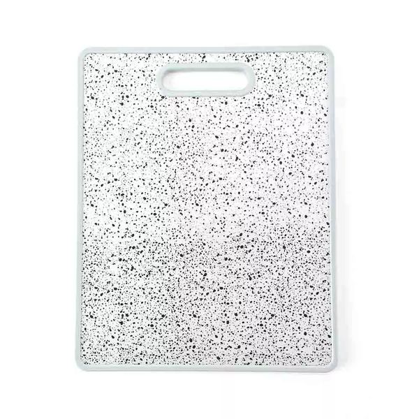 Tábua de Corte Le Marble em Plástico Cinza Retangular 38x30cm