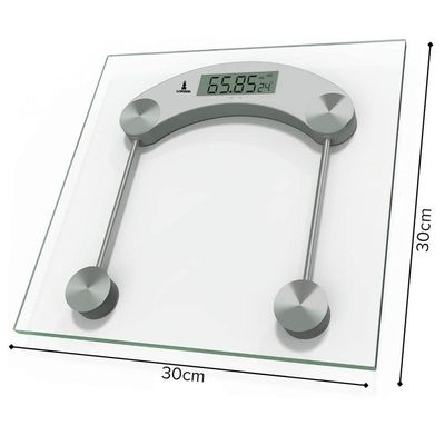Balança Corporal Digital Quadrada Banheiro Academia Consultório Até 180kg Lorben