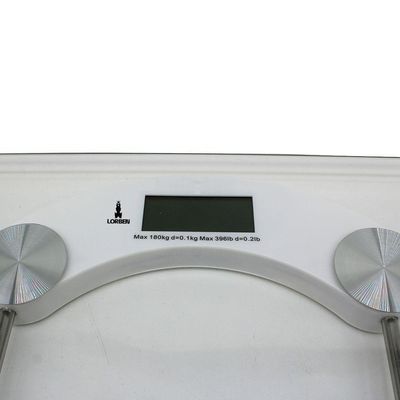 Balança Corporal Digital Quadrada Banheiro Academia Consultório Até 180kg Lorben