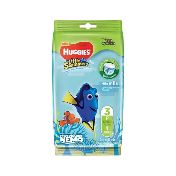 Fralda Descartável Huggies Little Swimmers Mar e Piscina P 1 Unidade