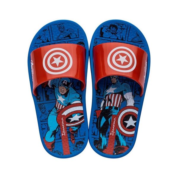 Chinelo Slide Ipanema Marvel Inf Azul/Vermelho 28