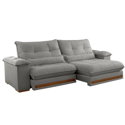 Sofá Dubai Linho 02 Módulos De 80 Cm B25 Cm Meu Sofá Online A230 Linho Cinza