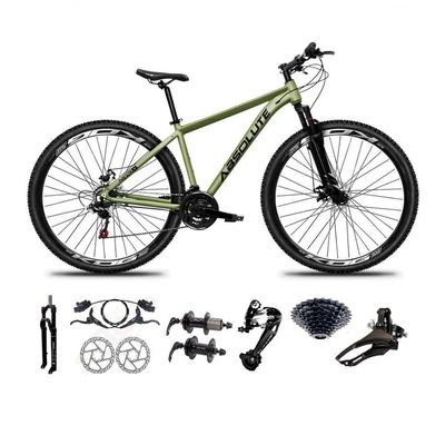 Bicicleta Aro 29 Absolute Nero 5 Freio Hidráulico K7 27v Garfo Com Trava - Oliva Tam.15