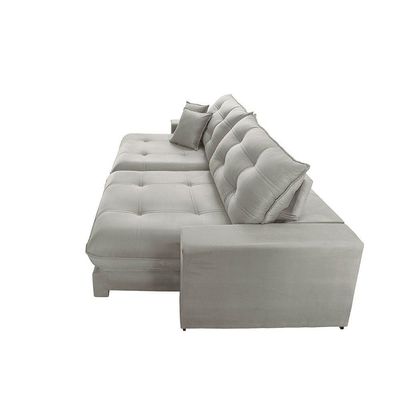 Sofá Duque Dois Módulos De 120cm B25cm Meu Sofá Online B026 Veludo Prata