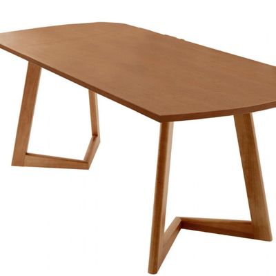 Mesa Para Sala De Jantar Munique 180cm Moderna Mobília Cinamomo Imbuia
