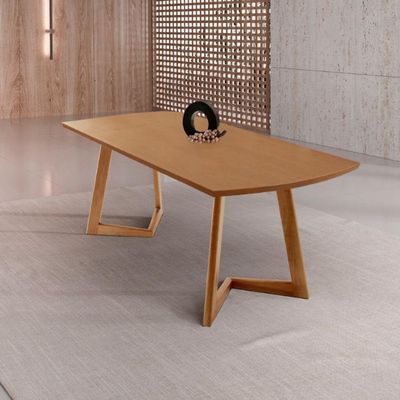 Mesa Para Sala De Jantar Munique 180cm Moderna Mobília Cinamomo Imbuia