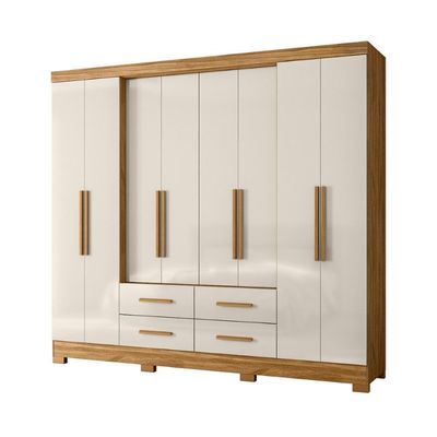 Roupeiro 8 Portas Miami Freijo Off White
