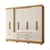 Roupeiro 8 Portas Miami Freijo Off White