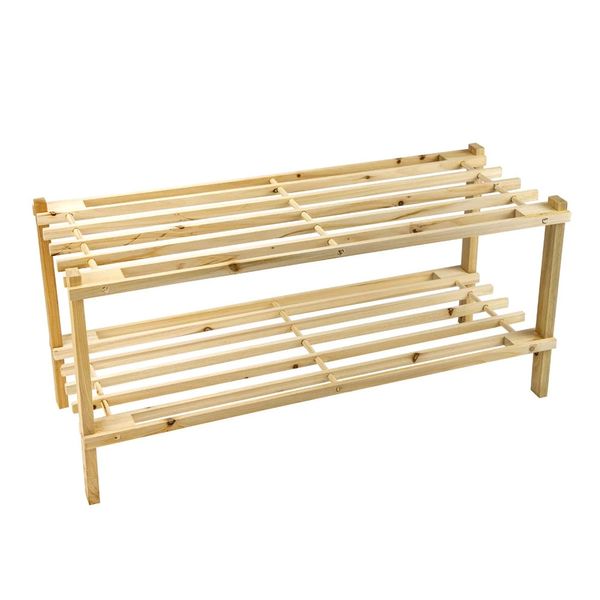 Sapateira Le Harmony para 8 Pares Bege de Madeira Sapateira Le Harmony para 8 Pares Bege de Madeira