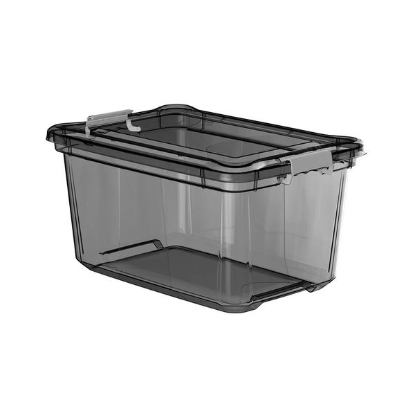 Caixa Organizadora Plasvale em Plástico Preta 45L Caixa Organizadora Plasvale em Plástico Preta 45L