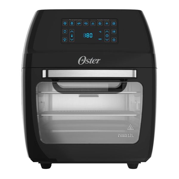 Fritadeira Elétrica Air Fryer Oster Oven OFRT780 12L Preta - 220V