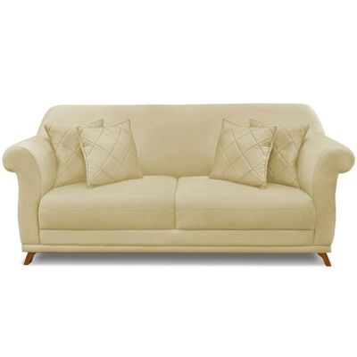 Sofa 2 Lugares Retro Polo 160cm Com Almofada Suede 1100 Ezz 1100