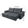 Sofá Dallas 2,90 Reclinável Conforto Sala De Casa Retrátil 5 Lugares Império Chumbo 163