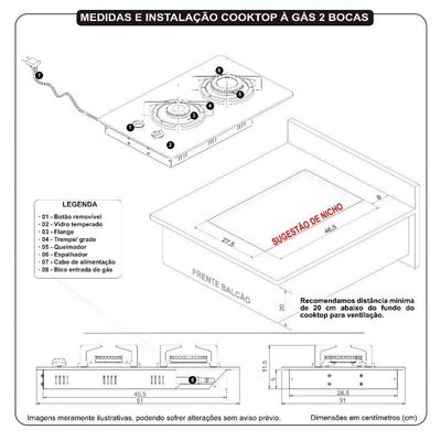 Cooktop Nardelli Safe Ferro Fundido 2 Bocas A Gás Preto Bivolt