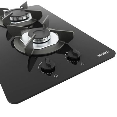 Cooktop Nardelli Safe Ferro Fundido 2 Bocas A Gás Preto Bivolt