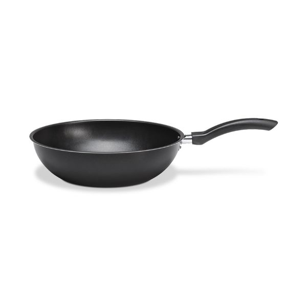 Panela Wok Antiaderente Brinox Preta 26cm Panela Wok Antiaderente Brinox Preta 26cm