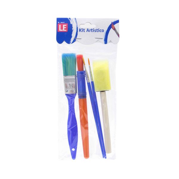 Kit Pincel para Pintura Le Escolar com 5 Unidades Kit Pincel para Pintura Le Escolar com 5 Unidades