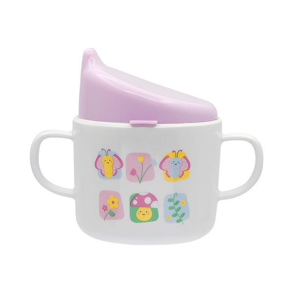 Copo Infantil com Bico Le Baby Butterfly em Melamina 210ml Copo Infantil com Bico Le Baby Butterfly em Melamina 210ml