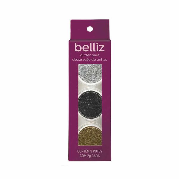 Glitter Belliz para Decoração de Unhas Classic Glitter Belliz para Decoração de Unhas Classic