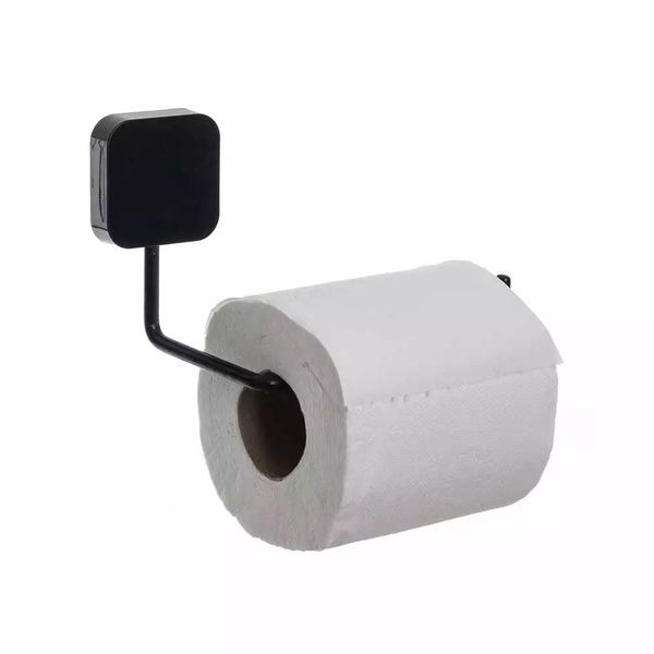 Suporte para Papel Higiênico de Parede Metaltru em Metal Preto