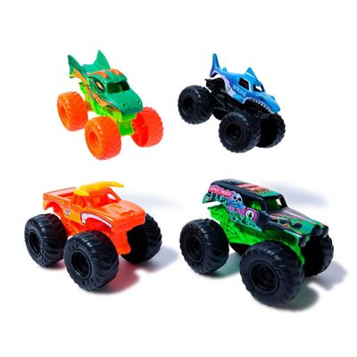 Monster Jam Kit Com 4 Carrinhos Clássicos 1:72 - Sunny 3344