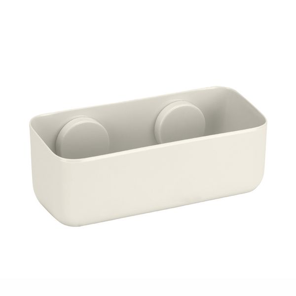 Porta Shampoo com Ventosas Arthi Off White