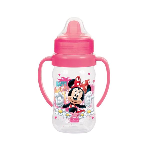 Copo Treinamento Babygo com Alças, Tampa e Válvula Redutora de Pingos Minnie 300ml