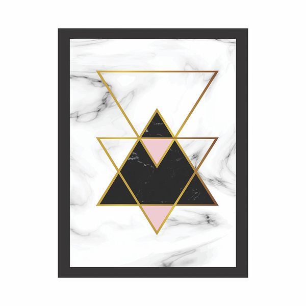 Quadro Kapos 32x42cm P&B Escandinavo Black Quadro Kapos 32x42cm P&B Escandinavo Black