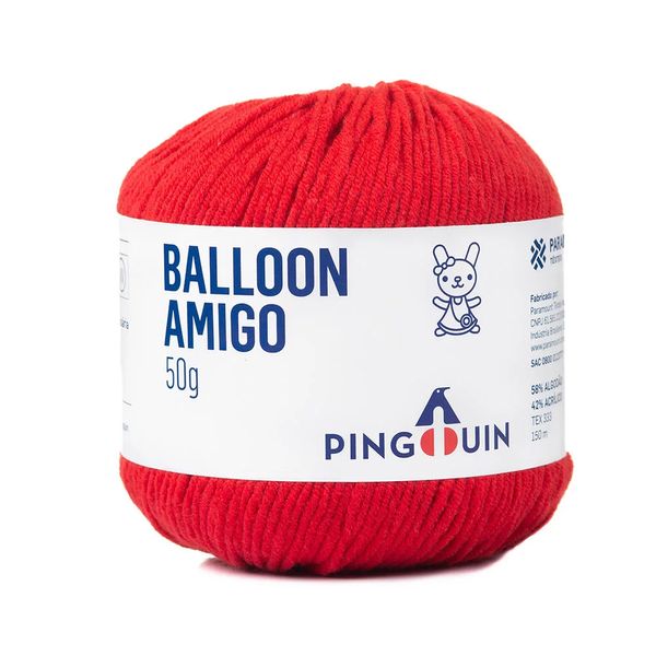 Fio Balloon Amigo 50g Nm 5/2/30 0314 Tomate Fio Balloon Amigo 50g Nm 5/2/30 0314 Tomate